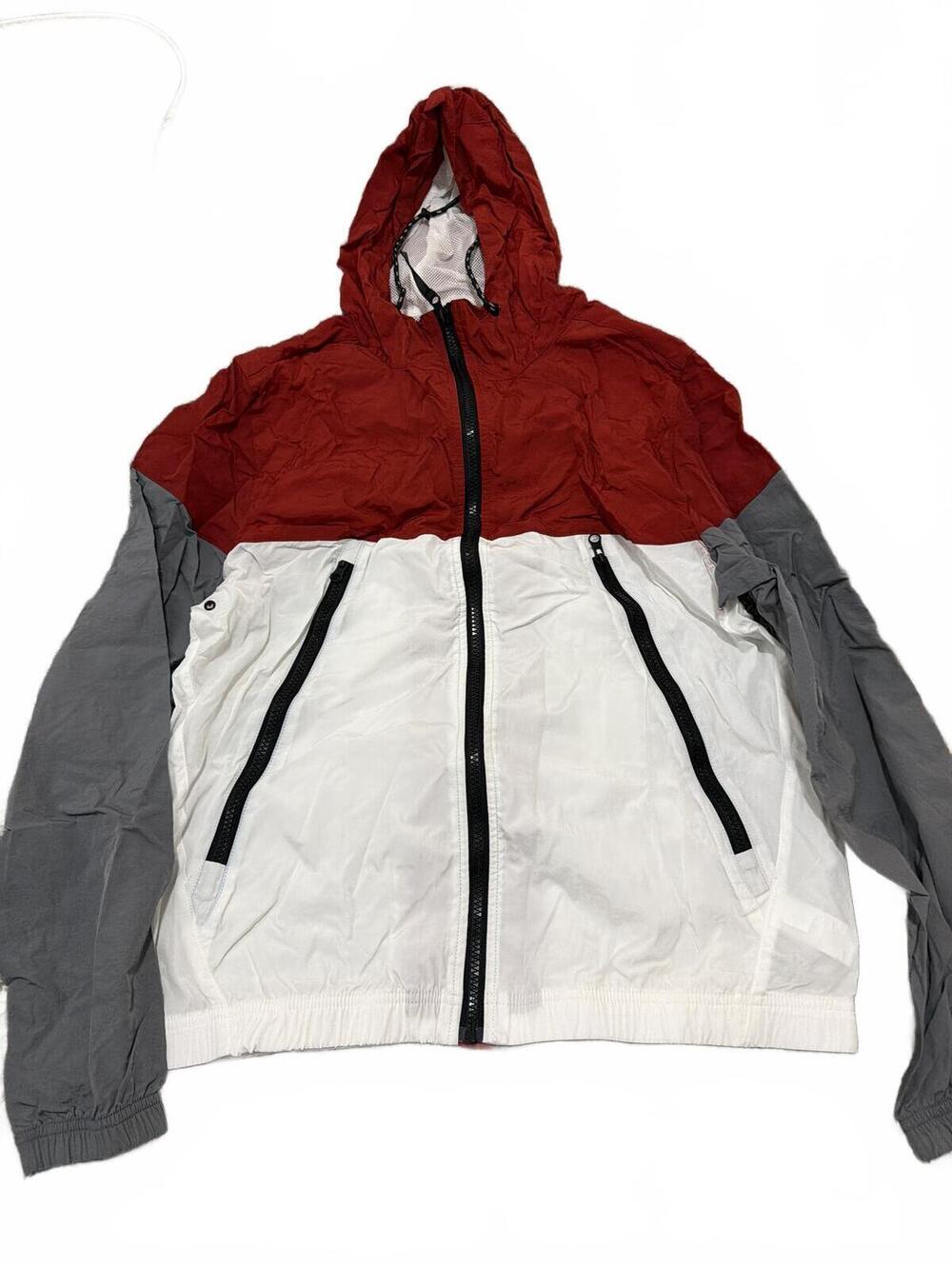 Aeropostale Mens Colorblock Hooded Windbreaker Jacket S